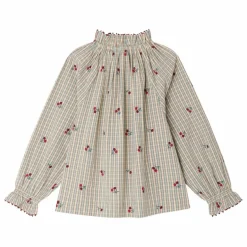 Enfant Bonpoint Blouses, T-Shirts*Blouse Jordana Carreaux Coton Bio |