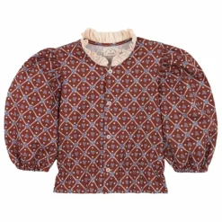 birinit Blouse Juliana Coton Bio | Bordeaux