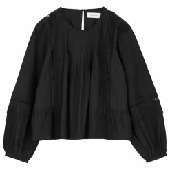 Online Blouse Leaf Boutonnée Coton Bio | Femme Blouses, Chemises