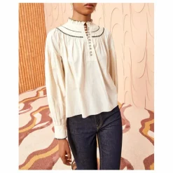 Femme Ulla Johnson Blouses, Chemises*Blouse Lennie Popeline de Coton |