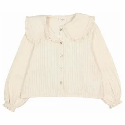 Búho Blouse Lurex Gaze de Coton Bio ||Enfant Blouses, T-Shirts