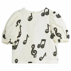 Mini Rodini Blouse Notes Gaze de Coton Bio ||Enfant Blouses, T-Shirts|Blouses, T-Shirts