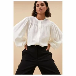 Discount By Bar Blouse Olan | Blanc
