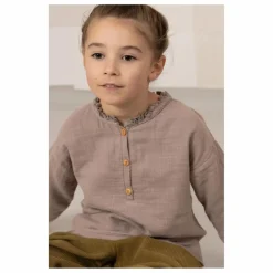Studio Bohème Blouse Olympe Gaze de Coton Bio | Mauve
