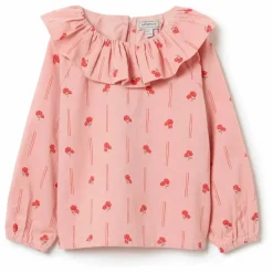 New garbo&friends Blouse Peony Velours Côtelé | Rose