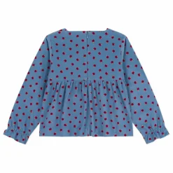 Enfant Petit Bateau Blouses, T-Shirts*Blouse Pommes Velours Côtelé |