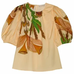 Hot Ulla Johnson Blouse Ravena | Crème