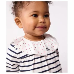 Hot Blouse Rayée Col Cœurs Coton Bio | Blouses, T-Shirts