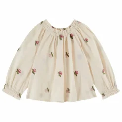 Best Emile et Ida Blouse Roses Brodées | Crème