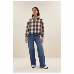By Bar Blouse Sarah Carreaux ||Femme Blouses, Chemises