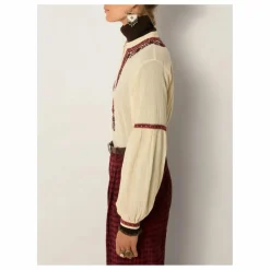 Maison Hotel Blouse Vineyard Bruna Crêpe de Coton ||Femme Blouses, Chemises