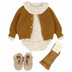 Hot Búho Blouse Volants Gaze de Coton Bio | Ivoire