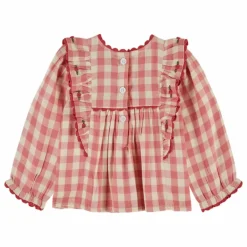Hot Blouse Volants Vichy | Enfant Blouses, T-Shirts|Blouses, T-Shirts