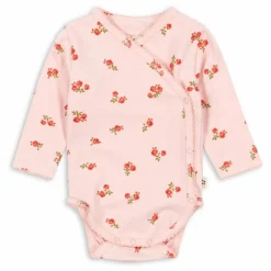 Hot Konges Sløjd Body Cache Coeur Fleuri Coton Bio | Rose pâle