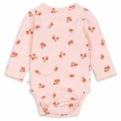 Hot Konges Sløjd Body Cache Coeur Fleuri Coton Bio | Rose pâle
