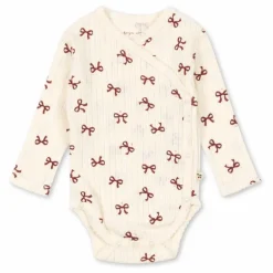 Konges Sløjd Bodies, Combinaisons|Combinaisons Et Bodies*Body Croisé Minnie Nœuds Pointelle Coton Bio |