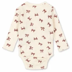 Konges Sløjd Bodies, Combinaisons|Combinaisons Et Bodies*Body Croisé Minnie Nœuds Pointelle Coton Bio |