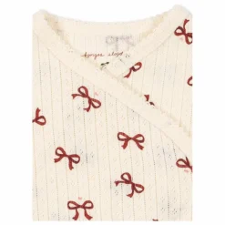 Konges Sløjd Bodies, Combinaisons|Combinaisons Et Bodies*Body Croisé Minnie Nœuds Pointelle Coton Bio |