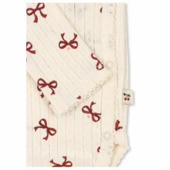 Konges Sløjd Bodies, Combinaisons|Combinaisons Et Bodies*Body Croisé Minnie Nœuds Pointelle Coton Bio |