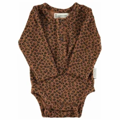 Piupiuchick Body Léopard Eponge Coton Bio || Pyjamas Et Bodies|Premières Tenues