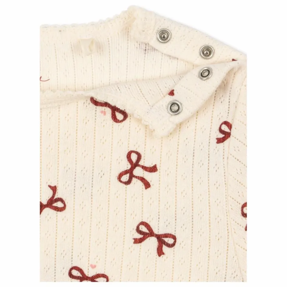Konges Sløjd Body Minnie Nœuds Pointelle Coton Bio || Bodies, Combinaisons|Combinaisons Et Bodies