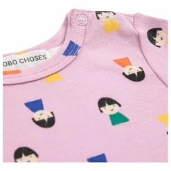 Bobo Choses Body Pions Coton Bio | Lilas| Pyjamas Et Bodies|Premières Tenues