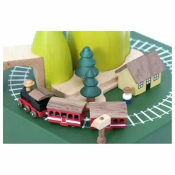 Discount Wooderful life Boite à musique en bois Train au Printemps Multicolore