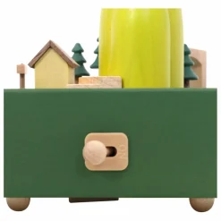 Discount Wooderful life Boite à musique en bois Train au Printemps Multicolore