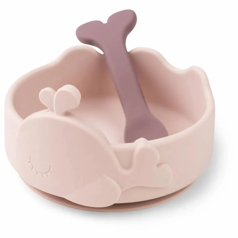 Done by deer Bol ventouse et cuillère silicone Wally || Premiers Repas|Puériculture