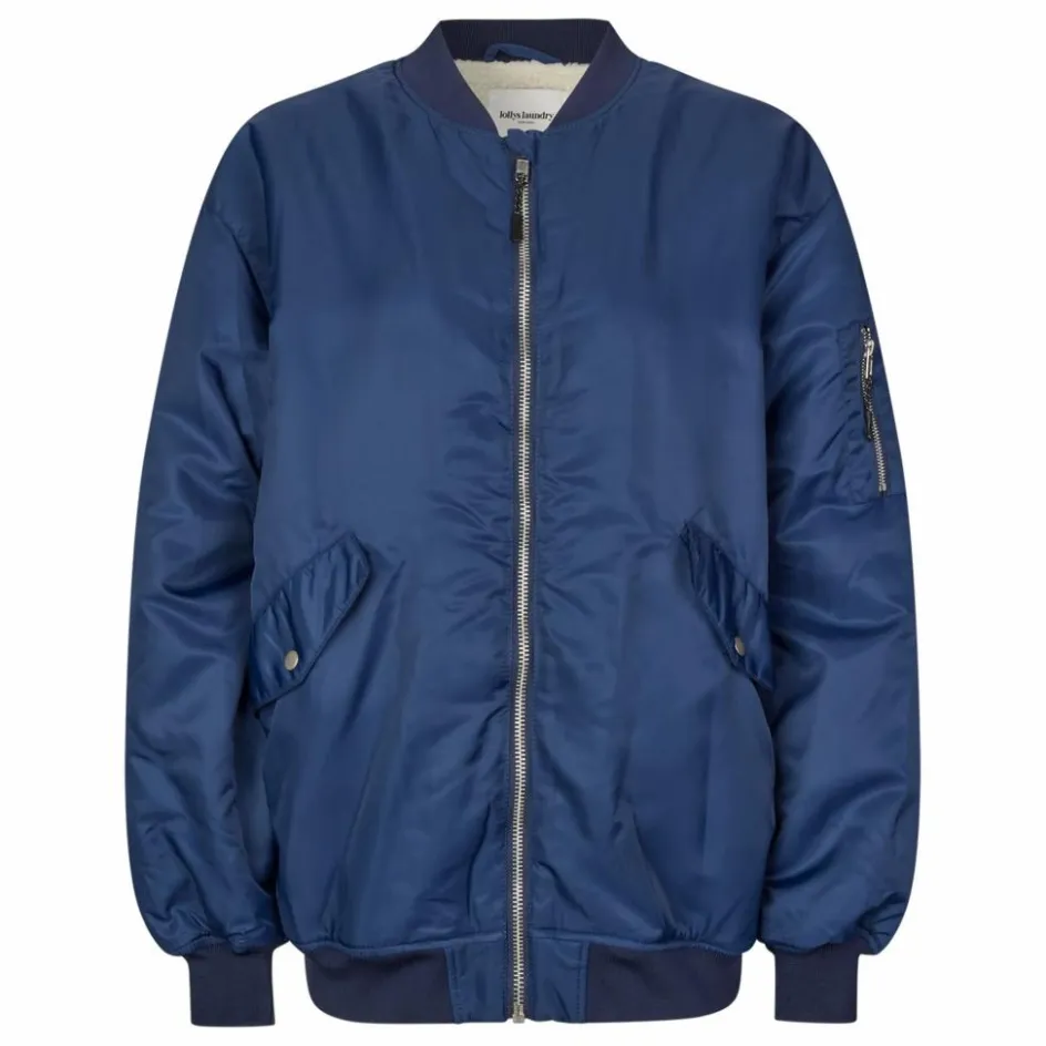 New Lollys Laundry Bomber Lila | Bleu marine