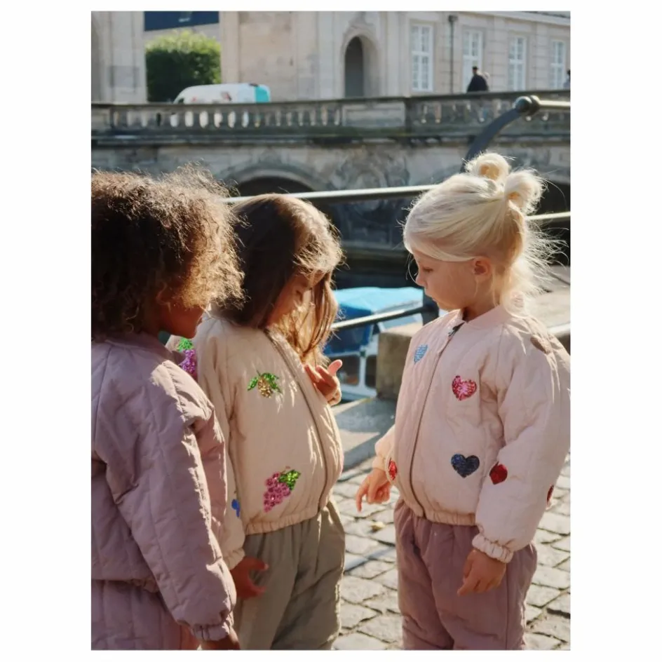 Enfant Konges Sløjd Manteaux, Blousons|Manteaux, Blousons, Pilotes*Bomber Sequins Juno Cœurs |