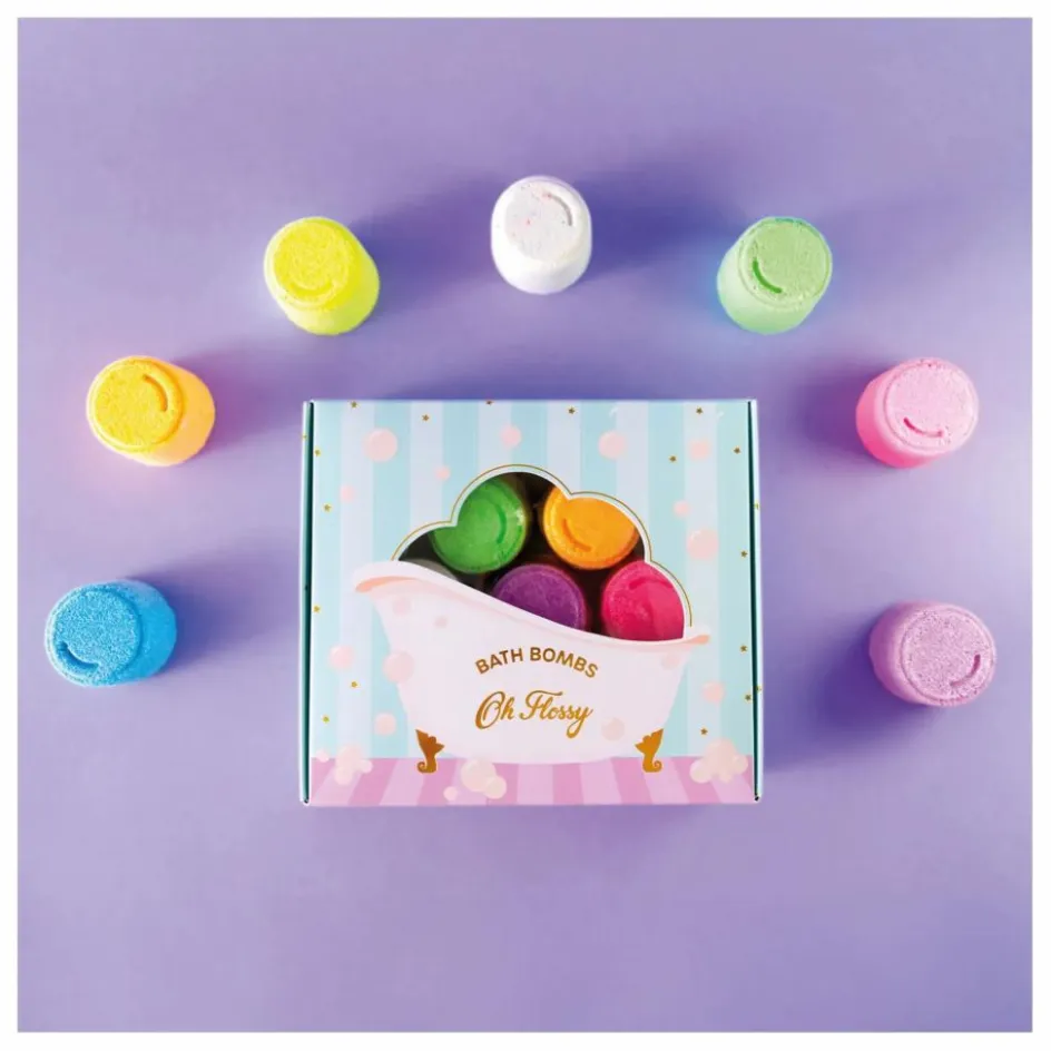 Oh Flossy Bombes de bain - Set de 7|Enfant Soins Du Corps|Soins Du Corps