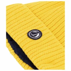 Clearance Petit Bateau Bonnet Maille Côtelée Polaire | Jaune