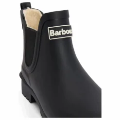 Discount Barbour Boots Fourrées Chelsea Kirkton Caoutchouc | Noir