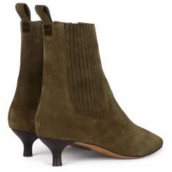 Discount Anthology Paris Boots Kamila Daim | Vert olive