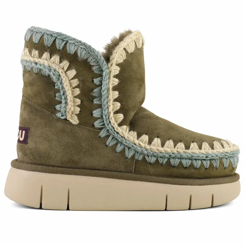 Femme Mou Boots, Bottes*Boots Surpiquées Bounce Suède |