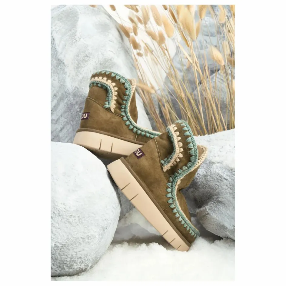 Femme Mou Boots, Bottes*Boots Surpiquées Bounce Suède |
