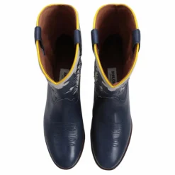 New Shiloh Heritage Boots Texas Calf | Bleu foncé