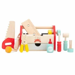 Hot Boîte à outils en bois et ses 11 accessoires Bricolage