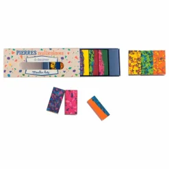Moulin Roty Boîte de 6 pierres de cire à dessiner| Loisirs Créatifs