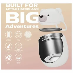 Enfant Asobu Vaisselle Enfant*Boîte repas isotherme Ours