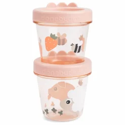 Discount Done by deer Boîtes à repas en tritan Tiny Farm - Set de 2 | Rose