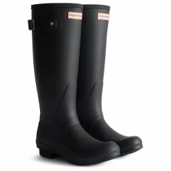 Sale Hunter Bottes Original Tartan Caoutchouc | Noir