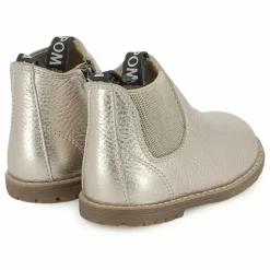 Pom d'Api Bottines Bob Jod Zip Cuir Grainé ||Enfant Boots, Bottes