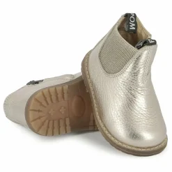 Pom d'Api Bottines Bob Jod Zip Cuir Grainé ||Enfant Boots, Bottes