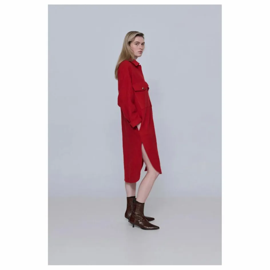 Sale Augusta Bottines Paula Effet Crocodile | Chocolat