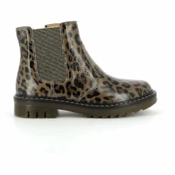 Pom d'Api Bottines Sid Jodzip Leopard ||Enfant Boots, Bottes|Boots, Bottes