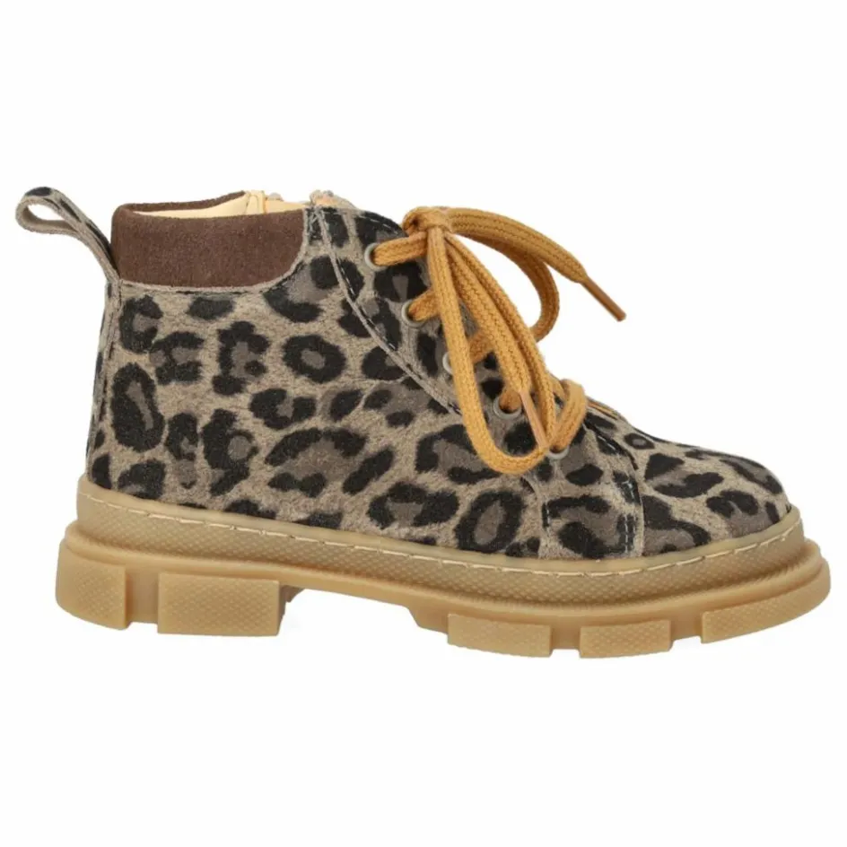 Angulus Bottines Zip Lacets Léopard ||Enfant Boots, Bottes