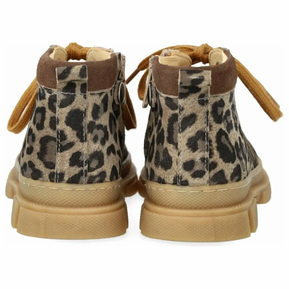 Angulus Bottines Zip Lacets Léopard ||Enfant Boots, Bottes