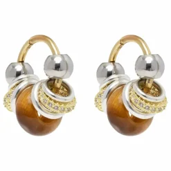 Outlet Sigal Boucles d'Oreilles Hoops | Camel